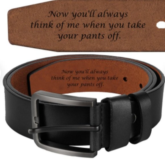 To Husband, Boyfriend I Engraved Belts-Boyfriend Leather Belt